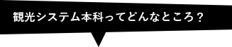 観光ビジネス本科ってどんなところ？